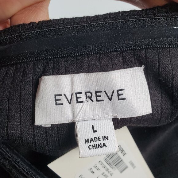 Evereve Evie Rib Tube Top Women Size Large NWT Removable Straps Square Neckline - Picture 6 of 13